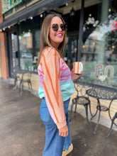 Load image into Gallery viewer, PREORDER: Over The Rainbow Striped Sweater