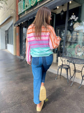 Load image into Gallery viewer, PREORDER: Over The Rainbow Striped Sweater