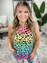 Load image into Gallery viewer, Lizzy Tank Top in Rainbow Leopard