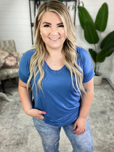 Load image into Gallery viewer, Absolute Favorite V-Neck Top in Azure