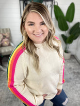 Load image into Gallery viewer, Songs About Rainbows Striped Sweater