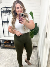 Load image into Gallery viewer, Magic Ankle Crop Skinny Pants in Olive