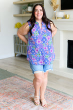 Load image into Gallery viewer, Lizzy Tank Top in Royal Bouquet