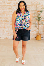 Load image into Gallery viewer, Lizzy Tank Top in Teal Deco Multi
