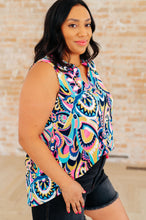 Load image into Gallery viewer, Lizzy Tank Top in Teal Deco Multi