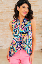 Load image into Gallery viewer, Lizzy Tank Top in Teal Deco Multi