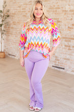 Load image into Gallery viewer, Lizzy Top in Orange Multi Chevron