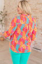 Load image into Gallery viewer, Lizzy Top in Pink and Teal Branches