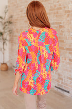 Load image into Gallery viewer, Lizzy Top in Pink and Teal Branches