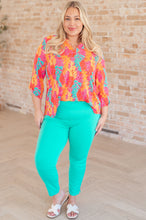 Load image into Gallery viewer, Lizzy Top in Pink and Teal Branches