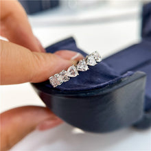 Load image into Gallery viewer, 2.1 Carat 925 Sterling Silver Moissanite Heart Ring