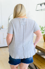 Load image into Gallery viewer, A Wink and a Smile Waffle Knit Top in Light Grey