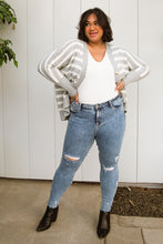 Load image into Gallery viewer, Acid Wash Destroyed Hem Judy Blue Skinny Jeans