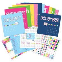 Load image into Gallery viewer, 2023 Mini Monthly Desktop Calendar Set for Office, Home, Desk