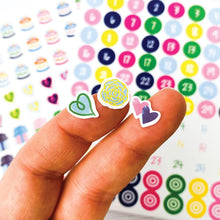 Load image into Gallery viewer, 2023 Mini Monthly Desktop Calendar Set with 208 Stickers for Dates, Birthdays, Anniversaries, & More