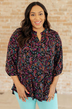 Load image into Gallery viewer, Lizzy Top in Black Paisley
