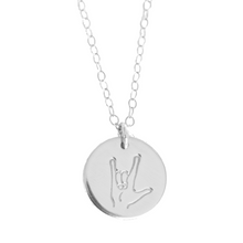 Load image into Gallery viewer, 'I Love You' Disc Necklace