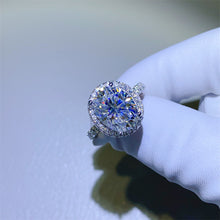 Load image into Gallery viewer, 5 Carat Moissanite 925 Sterling Silver Ring