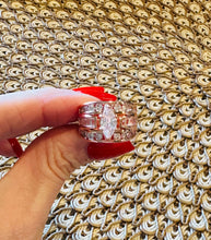 Load image into Gallery viewer, Victoria Marquise Cut Stacked Ring-Champagne Gold