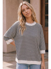 Load image into Gallery viewer, Lace &amp; Lines Pullover