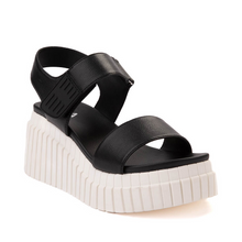 Load image into Gallery viewer, MIA Yuri Platform Sandal in Black
