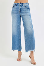 Load image into Gallery viewer, RISEN High Rise Crop Wide Jeans in Medium Wash