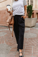 Load image into Gallery viewer, PREORDER: Ampersand Cargo Cutie Crop Pant - Black