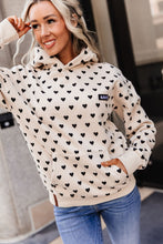 Load image into Gallery viewer, Ampersand Comfort Zone Hoodie - Hearts Aflutter