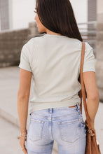 Load image into Gallery viewer, Ampersand Ribbed Lulu Tee - Sage