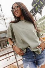 Load image into Gallery viewer, Ampersand Boyfriend Tee - Sage