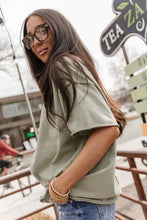 Load image into Gallery viewer, Ampersand Boyfriend Tee - Sage