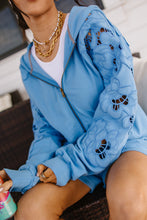Load image into Gallery viewer, PREORDER: Ampersand University FullZip - Love Story Blueberry