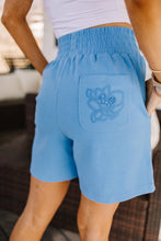 Load image into Gallery viewer, PREORDER: Ampersand 24/7 Shorts - Love Story Blueberry