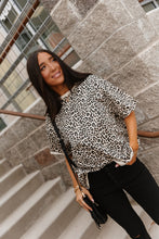 Load image into Gallery viewer, Ampersand Boyfriend Tee - Layover Leopard