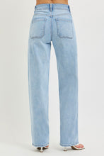 Load image into Gallery viewer, RISEN High Rise Wide Baggy Jeans Waistband Tie Detail