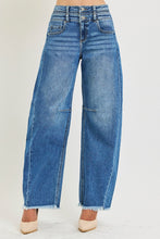 Load image into Gallery viewer, RISEN Slouchy Barrel Double Waistband Detail Jeans