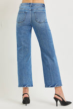 Load image into Gallery viewer, RISEN Tummy Control High Rise Ankle Straight Crease Line- MEDIUM WASH