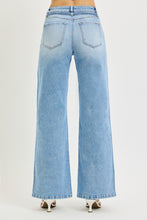 Load image into Gallery viewer, RISEN High Rise Wide Jeans With Waist String Details