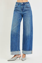 Load image into Gallery viewer, RISEN Slouchy Wide Leg Jeans With Cuffed Jeans