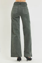 Load image into Gallery viewer, RISEN High Rise Wide Leg Slant Pocket Pants in Forest Shadow