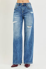 Load image into Gallery viewer, RISEN Harlow Distressed Wide Leg Jeans