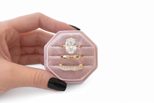 Load image into Gallery viewer, Christina 3 Piece Oval Ring Set- Gold