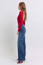 Load image into Gallery viewer, Effortless Edge Raw Hem Mid Rise Judy Blue Jeans