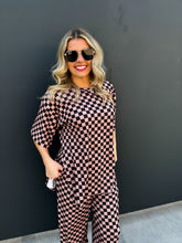 Load image into Gallery viewer, PREORDER: Check Me Out Side Slit Top in Neutrals