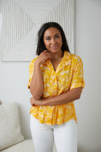 Load image into Gallery viewer, Clementine Floral Button Up Blouse