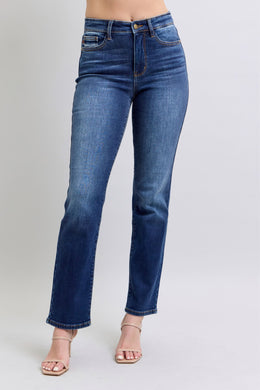 Everyday Essentials Washed Straight Leg Judy Blue Jeans with Pockets