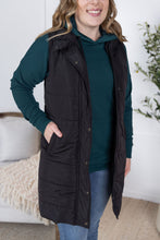 Load image into Gallery viewer, Harlow Long Vest - Black