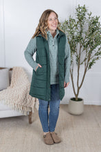 Load image into Gallery viewer, Harlow Long Vest - Hunter Green