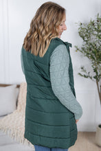 Load image into Gallery viewer, Harlow Long Vest - Hunter Green