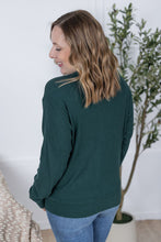 Load image into Gallery viewer, Corrine Ribbed Pullover Top - Forest Green